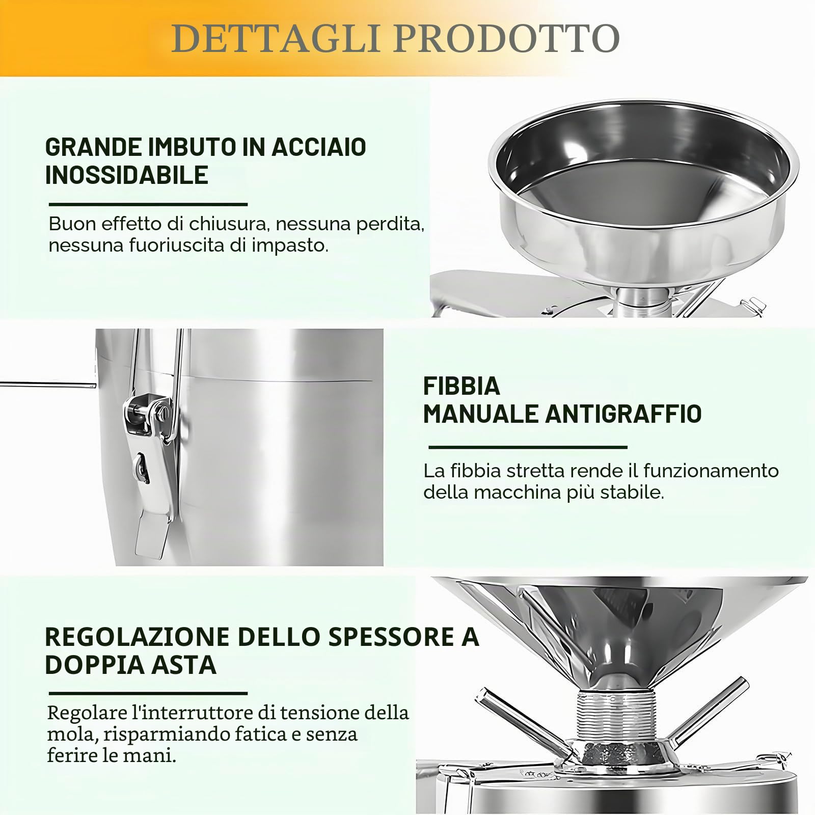 Macchina per Latte di soia, Macchina Automatica per Latte di Noci Commerciale da 1100 W, Macchina per Latte vegetale in Acciaio Inox con separazione delle Scorie, 25 kg/h
