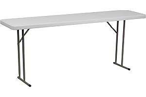 Flash Furniture Kathryn 6' Plastic Folding Training and Event Table