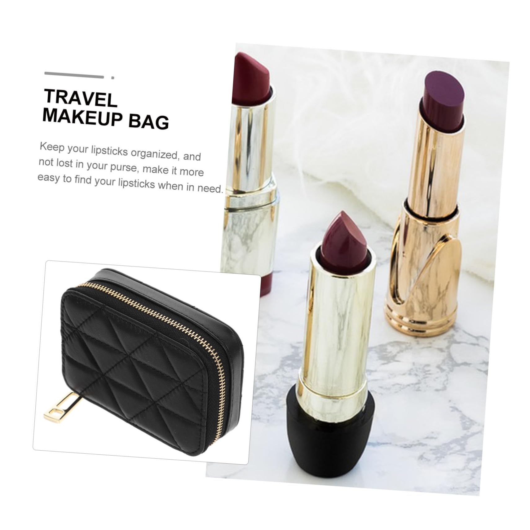 2pezzi Borsa Piccola Per Trucco Con Specchio Pochette Per Rossetto e Monete Per Viaggi e Attività All Aperto Facile Da Trasportare e Utilizzare