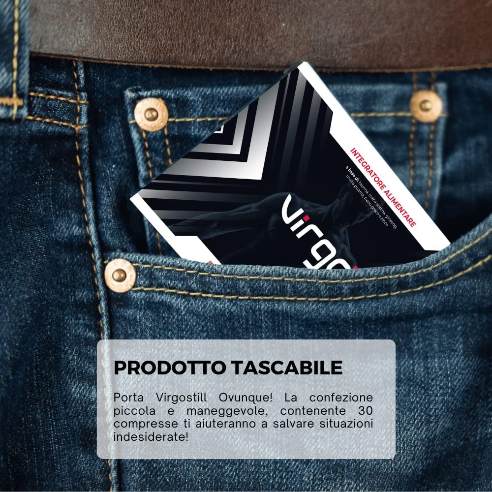 Integratore per Energia, Resistenza e Vitalità Maschile - Formula Uomo Potenziata - 30 Compresse di Maca Peruviana, Ginseng e Guaranà