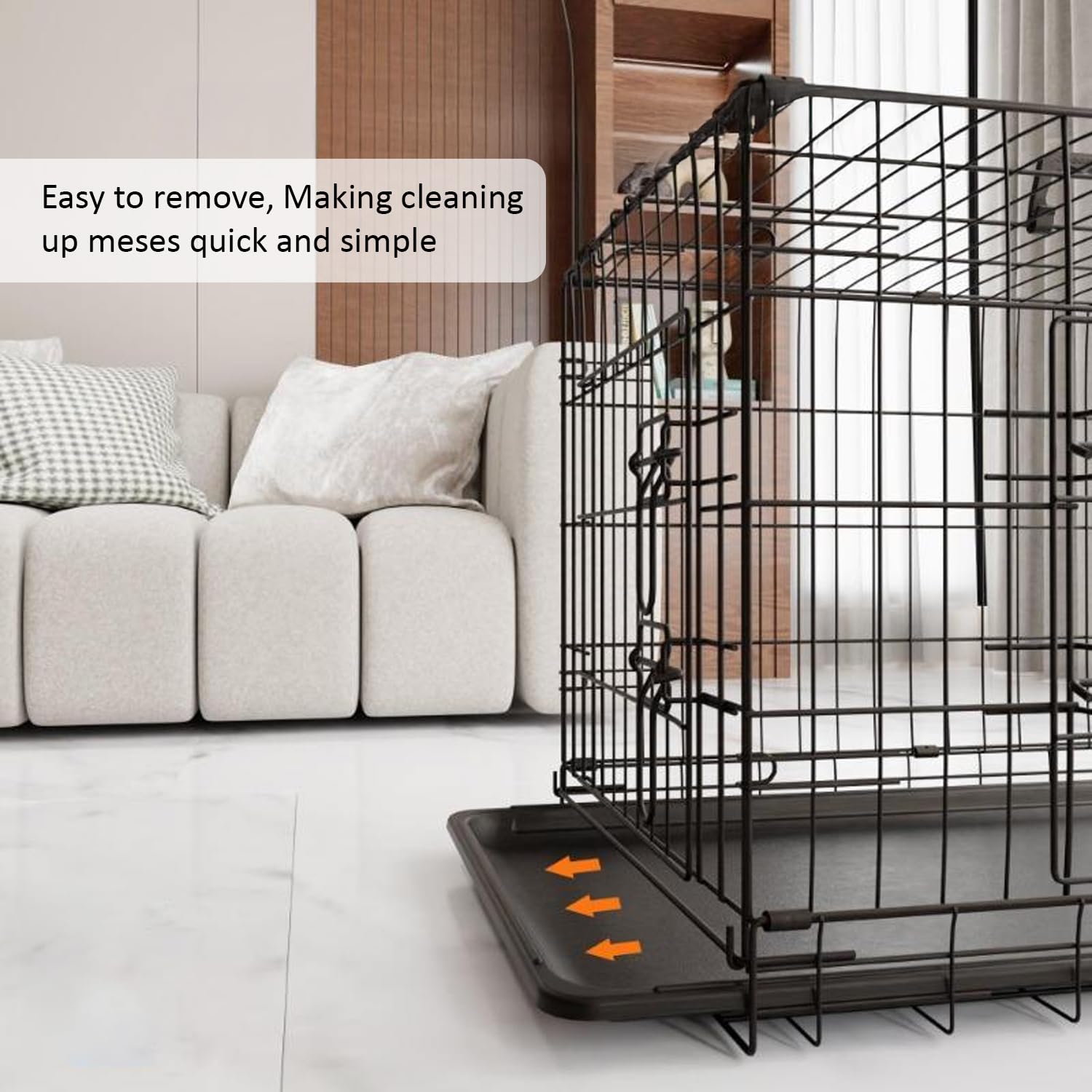 Dog Crate Tray 24x18.1 Replacement Pan Pet 24 Inch For Kennel Cage Bed Screen EB