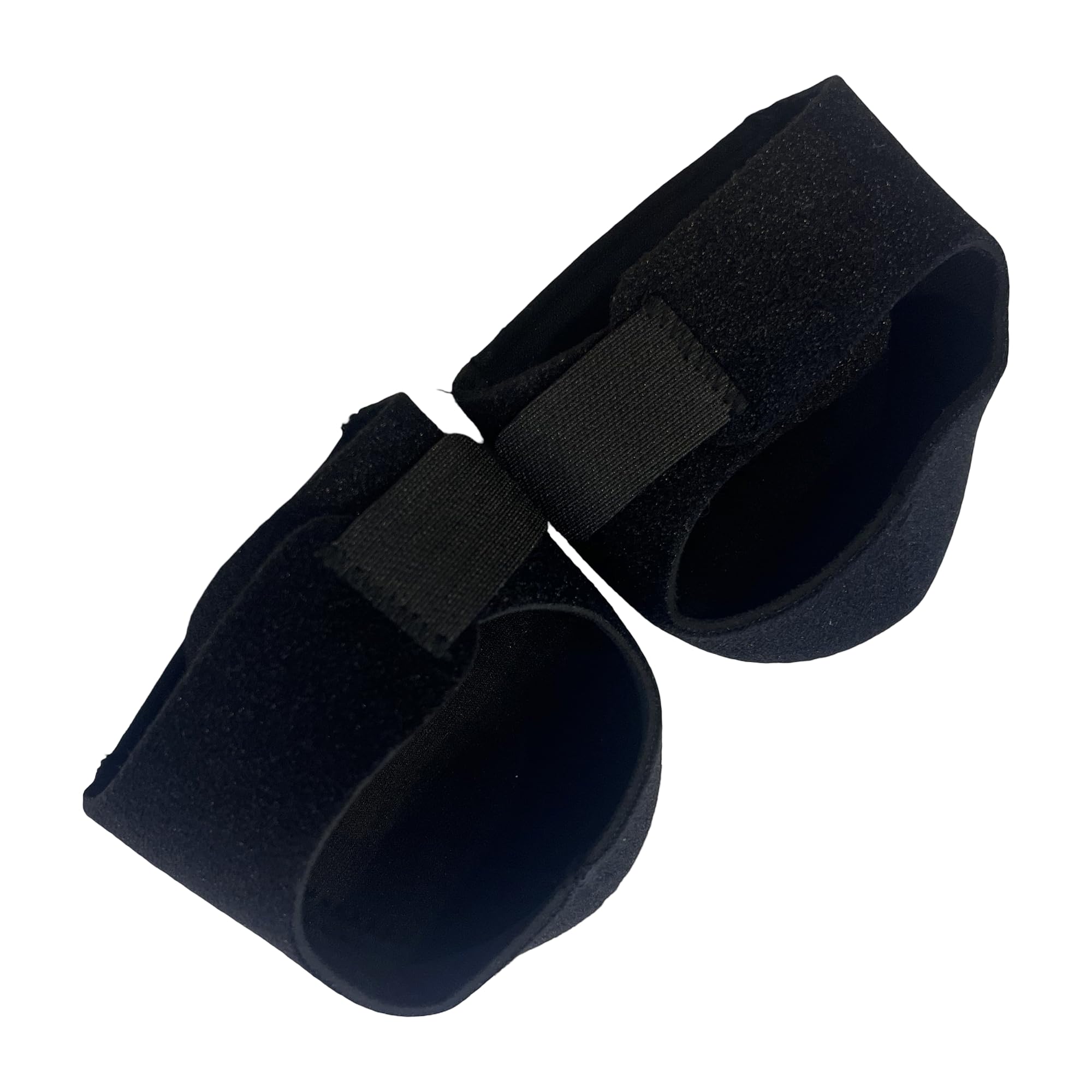 Cozyva comfort Gel Heel Cover, Silicon Heel Cover for Heel Ankle Pain, Heel Spur Shoe Support Pad for Men and Women Shock Cushion Pad for Heels Cushion Heel (PAIR) black velcro heel cover (Large)-image-39