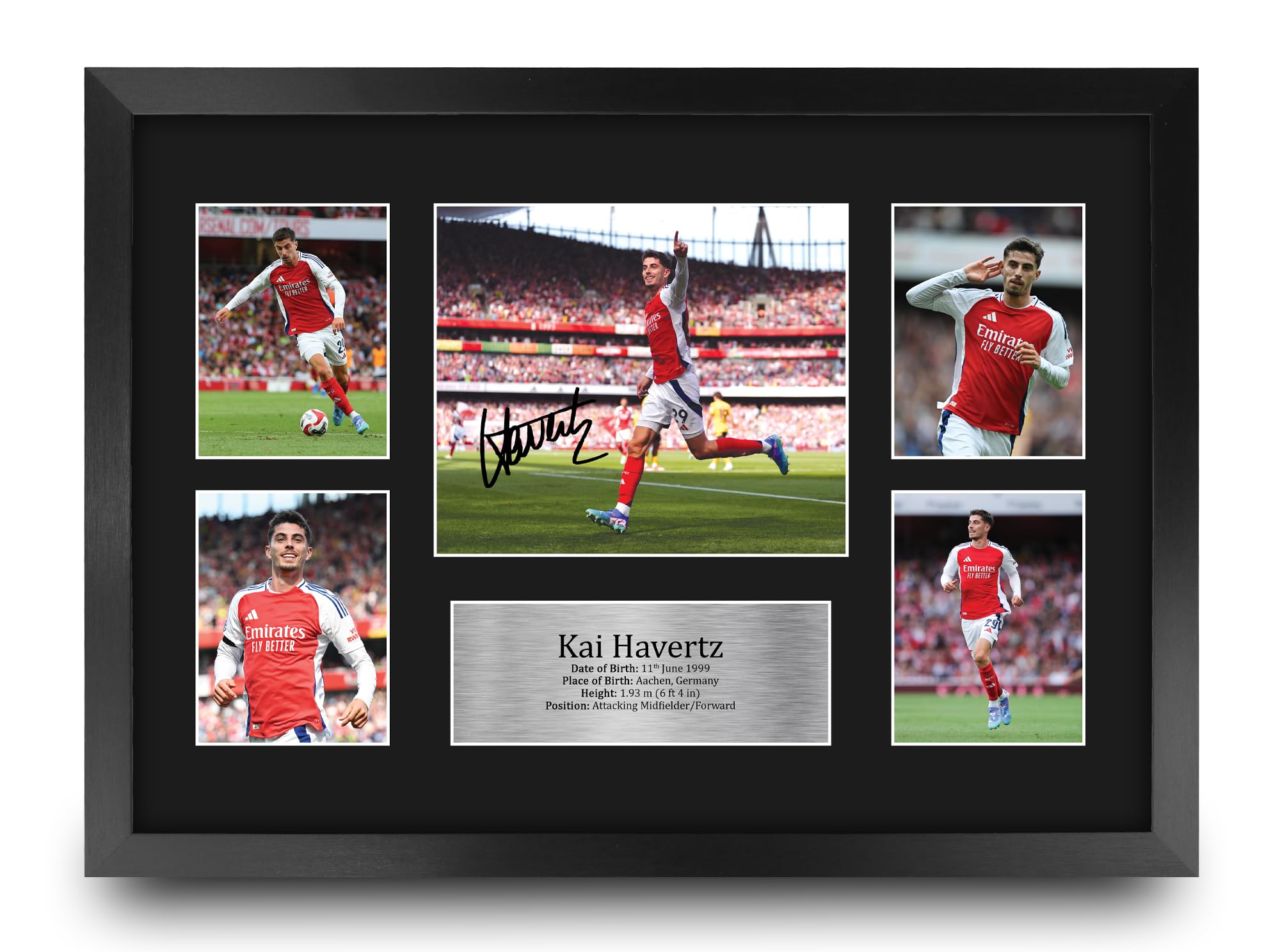 HWC Trading Kai Havertz Arsenal Printed Memorabilia Signed Autograph Photograph Display for Soccer Fans and Supporters - 16