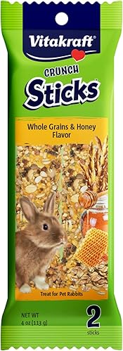 Miniatura 11 de Vitakraft Granos reventados de conejo y palitos de miel, paquete de 2, 3.0 onzas