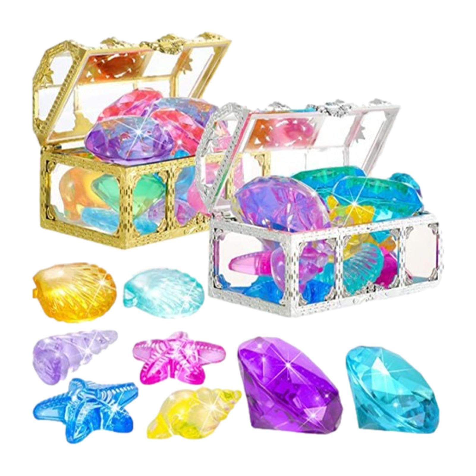 Amazon.co.jp: 宝石 おもちゃ 宝箱 おもちゃ ダイビングおもちゃ 24個