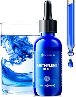 Bluesun Methylene Blue Supplement - 2 FL OZ, 1% Liquid Drops for Humans, Third-Party Tested, Formaldehyde-Free, Manufactured in The USA, Pack of 1