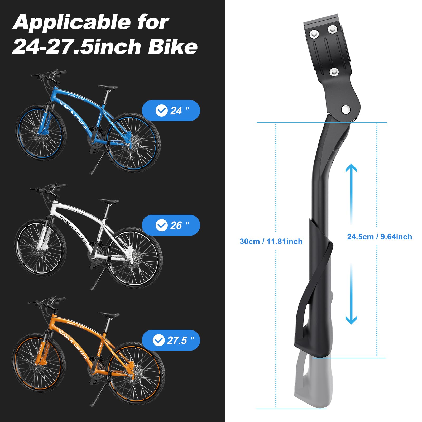 Fahrradständer 24-27.5 Zoll - Höhenverstellbar & Rutschfest