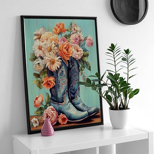 Miniatura 8 de YOYA Paquete de 2 kits de pintura de diamantes de cabaña de troncos para adultos, kits de arte de diamantes 5D de cabina de lago para adultos, kit