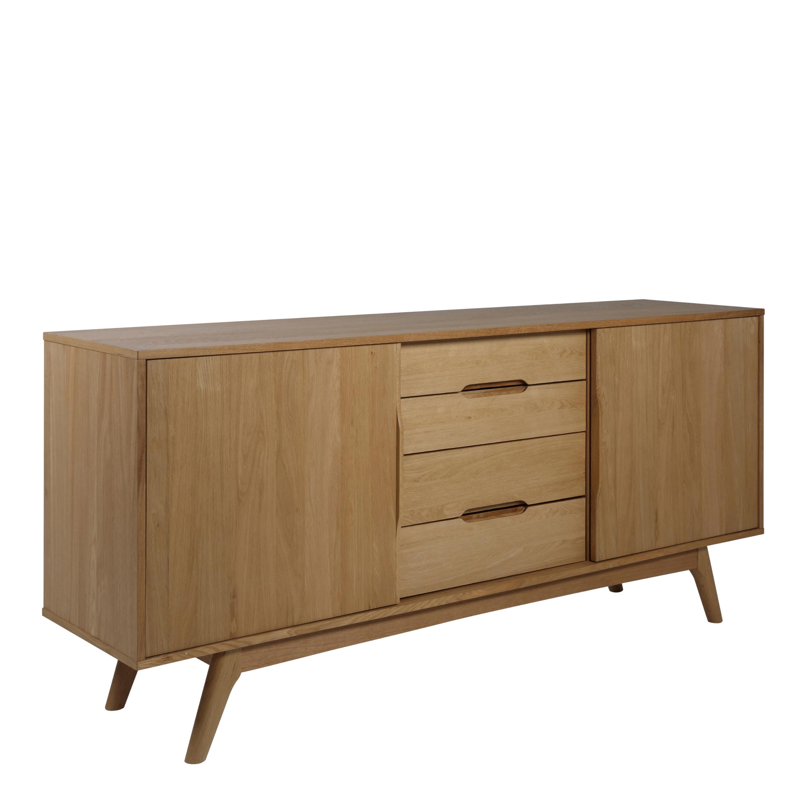 Furniture To Go | A- Line, Oak, 2 Door 4 Drawers Sideboard