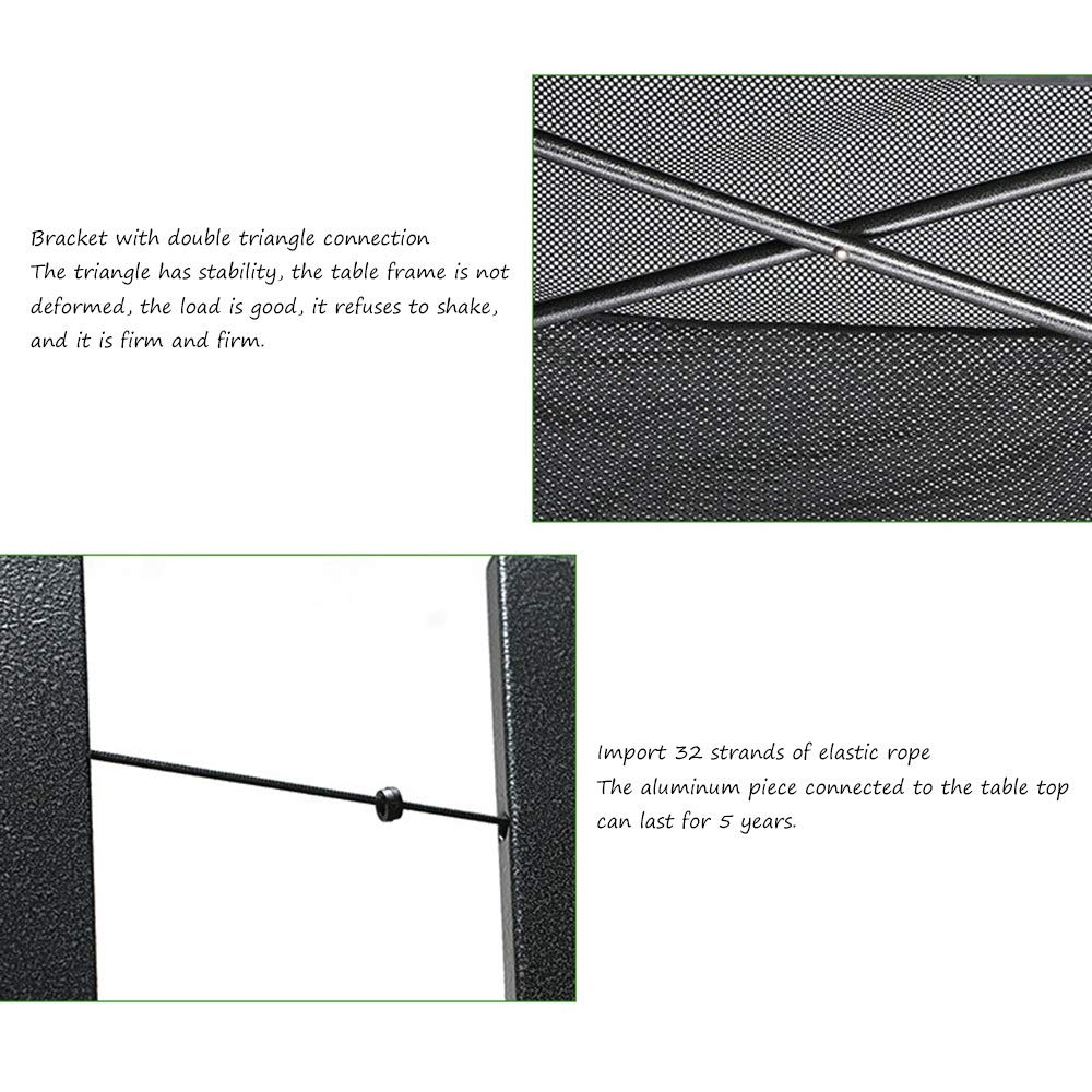 mesas Plegables Mesa de Camping, Mesa de Picnic Plegable de Aluminio Mesa de Ocio Mesa de Barbacoa de Playa Mesa de Camping Plegable Mesa Auxiliar Al Aire Libre