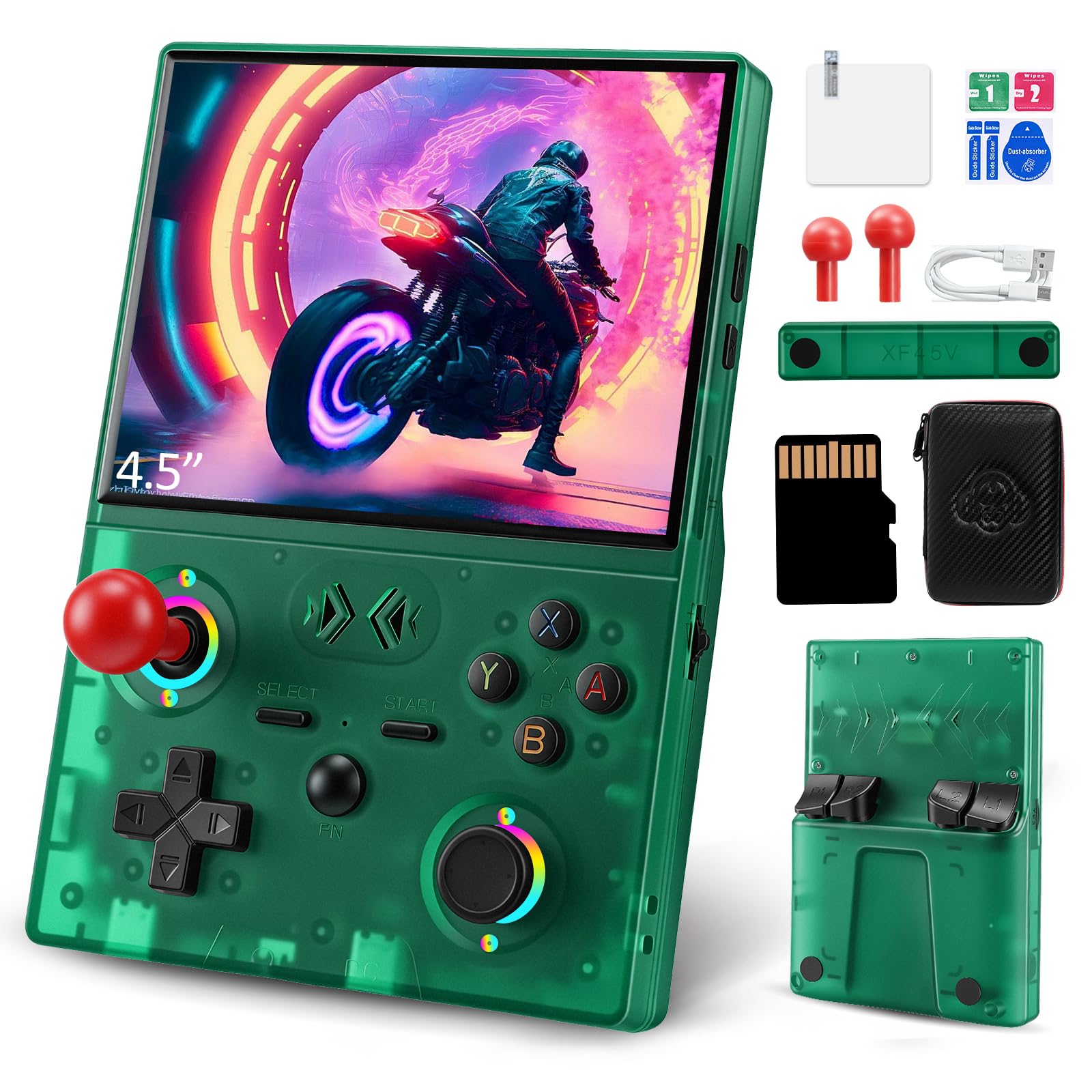 Amazon.com: XF45V Retro Handheld Game Console, 4.5 Inch IPS HD