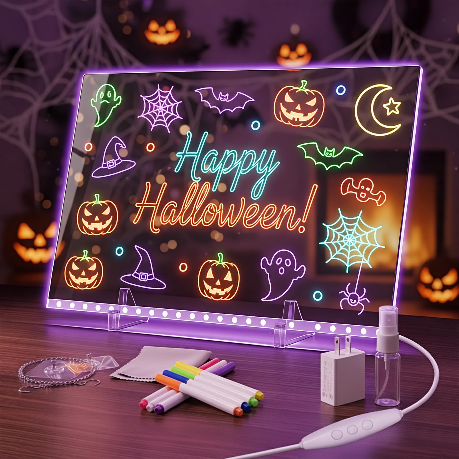 16in LED Light Up Drawing Board for Kids Christmas Birthday Gifts Age 5-12
