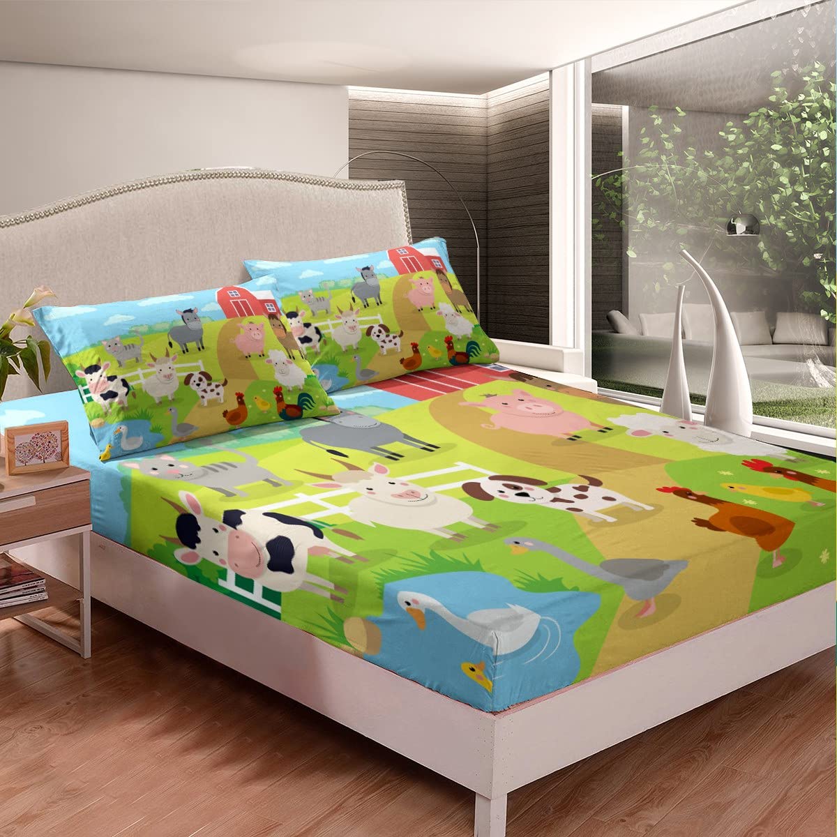 Farm Animal Sheets With Deep Pocket Fitted Sheet Chicken