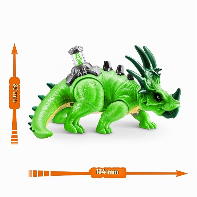 Foto 8 de 8 de Robo Alive Dino DNA de ZURU, hélice de ADN Luminosa(Styracosaurus)