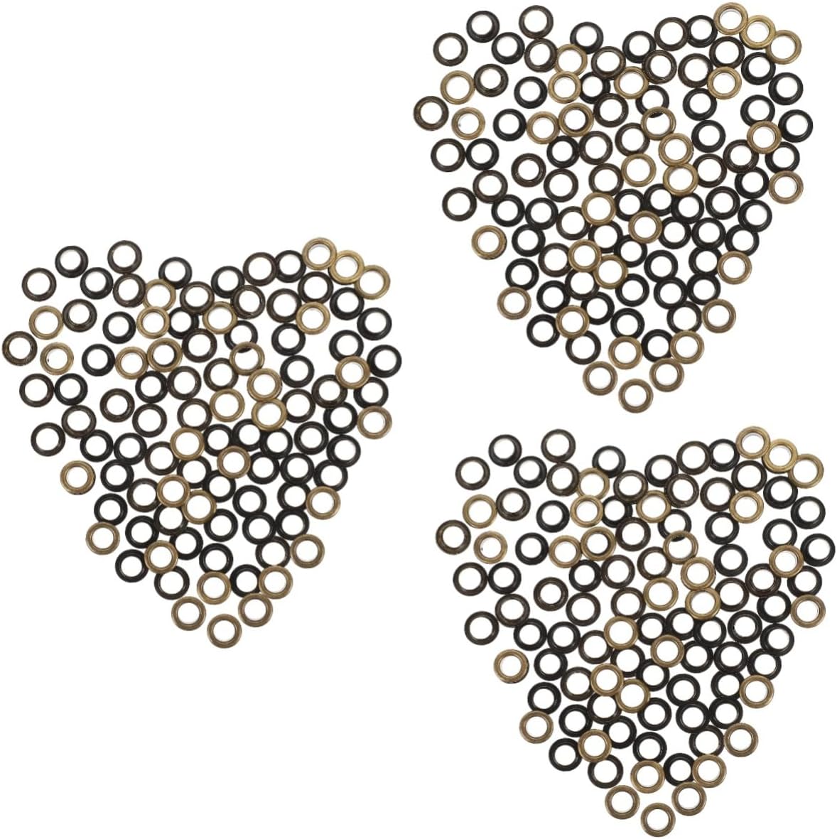 Veemoon 50 Sets Double Sided Metal Eyelets Grommet Kit for Fabric Shoes Bags and Durable Construction Easy to Install for Crafting and Maintenance