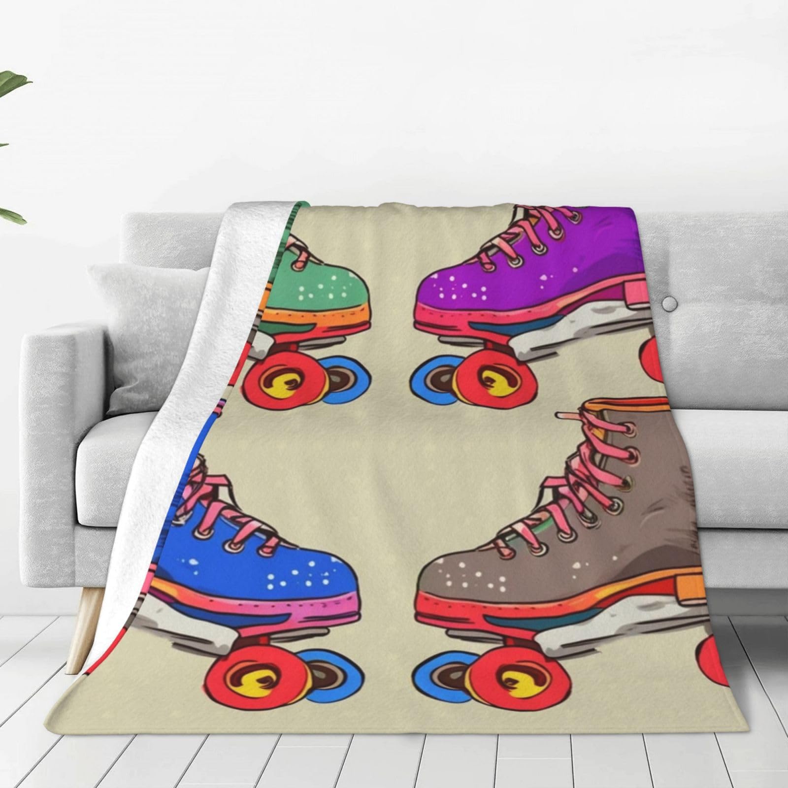 Couverture en flanelle douce pour soirée cocooning devant la télé jeté de lit imprimé