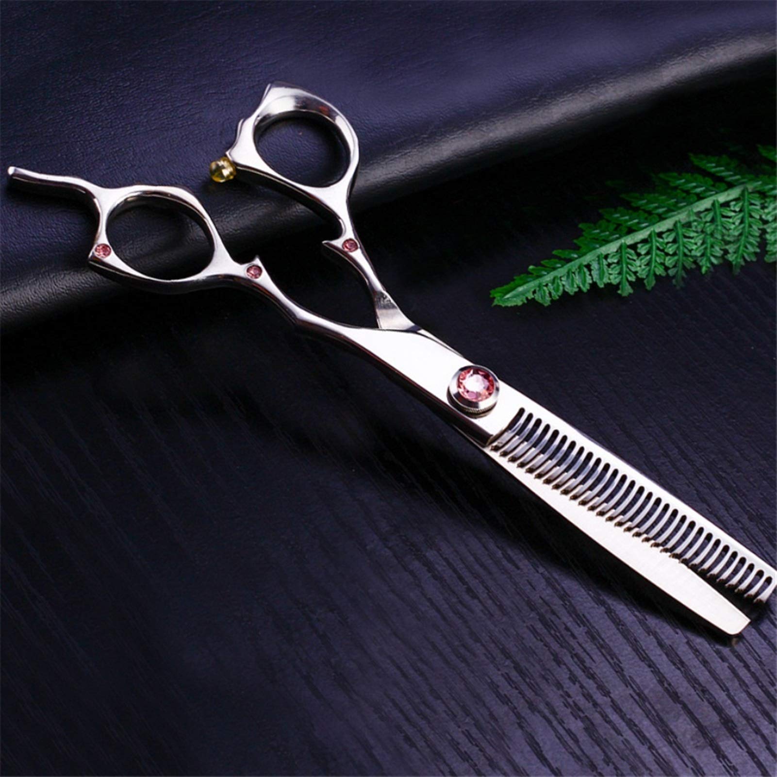 Tijeras de peluquería de 6 pulgadas, tijeras de entresacar de acero inoxidable de doble cola, tijeras de entresacar del cabello 440C, tijeras profesionales afiladas, adecuadas para barberos, equi