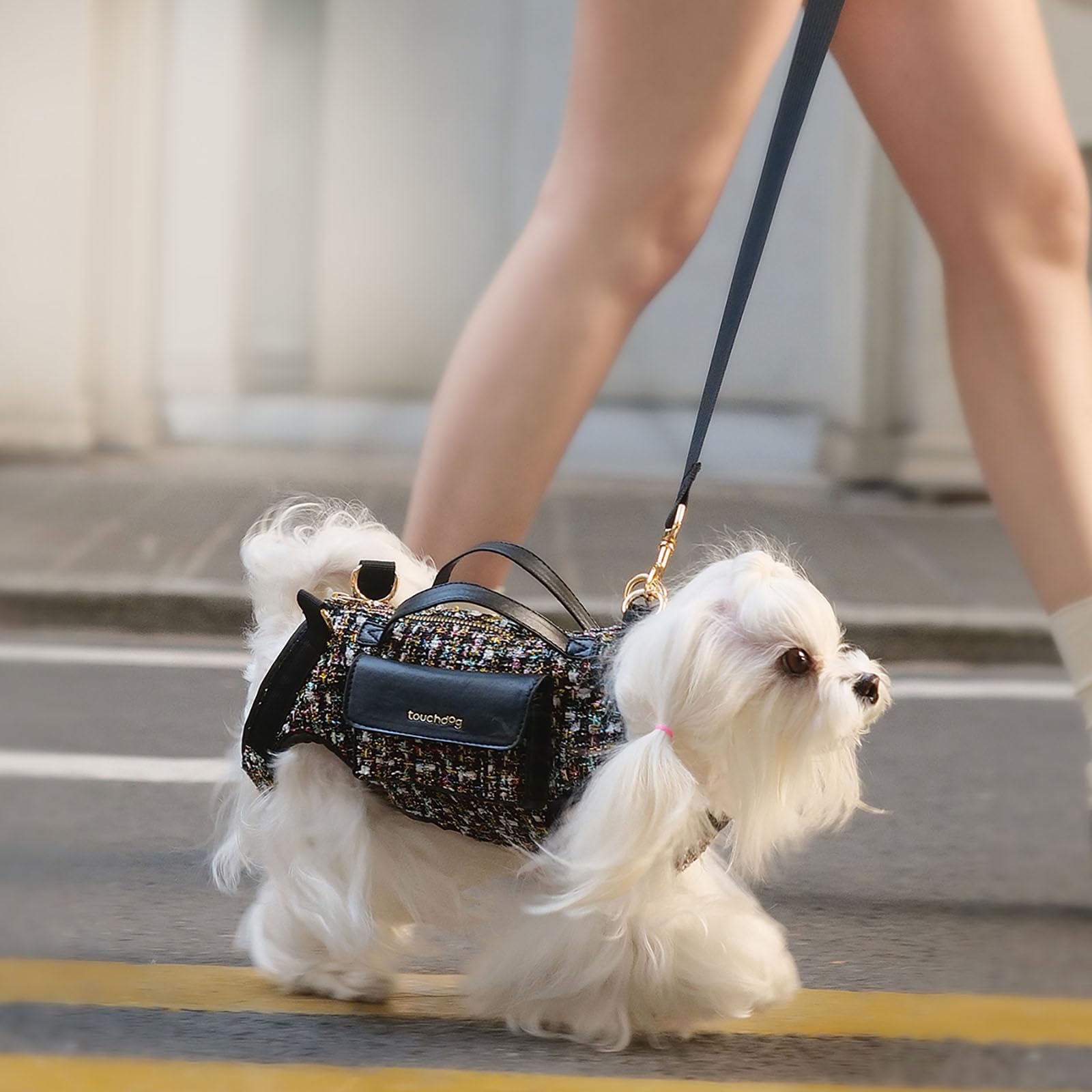Hund Liftharnisch Hundeträger - mit weichem Polstergurt-Design für Hunde/Lichtgewichtig atmungsaktive Multifunktional, kann als Handtasche verwendet Werden