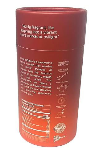 Miniatura 5 de Té de infusión de hierbas de especias de hibisco, canela, clavo de olor, anís estrellado (2.47 oz) aroma vigorizante
