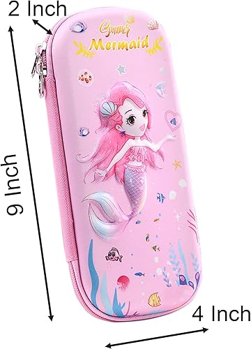 Miniatura 5 de YIKANGHENG 1 paquete de caja de lápices y bolígrafos 3D, caja dura de 9 x 4 x 2 pulgadas para almacenamiento de bolígrafos y marcadores y regalos