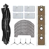 MANYHYAM MS1 MAX Replacement Parts for MONSGA MS1 MAX Robotic Vacuum Cleaner 17pcs Accessories kit,1 Roller Brush, 4 dust Bags, 4 mop Cloths, 4 dust Bags, and 4 Side Brushes
