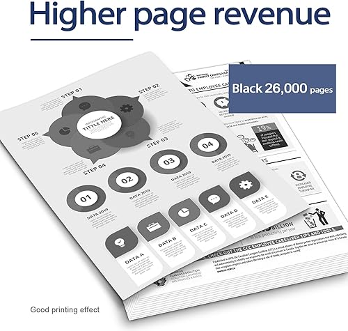 Miniatura 3 de Cartucho de tóner 53B1H00 MS817 repuesto compatible con DRA para impresora Lexmark MS817dn MS817 MS817n MS818dn paquete de 2 negro