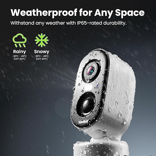 Miniatura 9 de Cámaras de seguridad inalámbricas para exteriores, cámara exterior 2K para seguridad del hogar, cámara de batería, montaje magnético, detección de