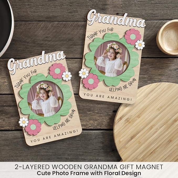 Imán decorativo personalizado para abuela, regalo con foto miniatura 6