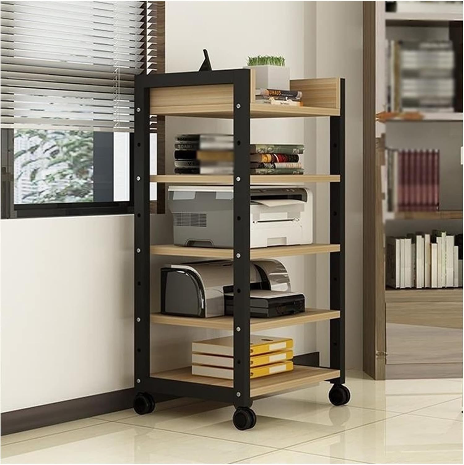 Office Printing Stand 5 Tiers Printer Vertical Modern