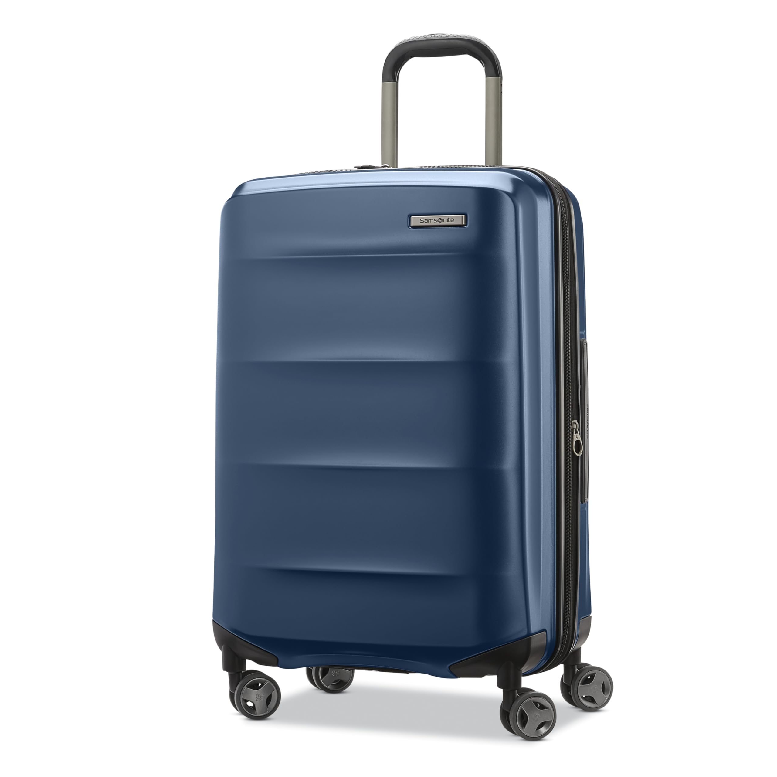 SamsoniteOctiv Hardside Expandable Luggage with Spinner Wheels, Blue Denim, Checked Medium Spinner