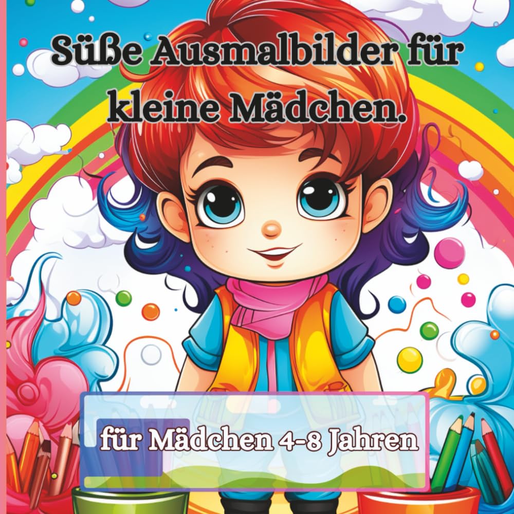 Süße Ausmalbilder für kleine Mädchen – für Mädchen 4–8 Jahre: 50 liebevoll gestaltete Ausmalmotive nur für Mädchen