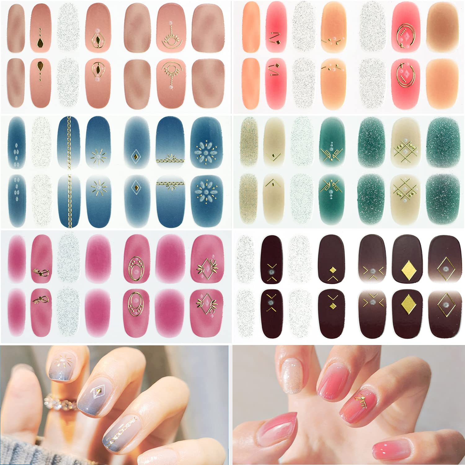 Amazon Co Jp 3d ネイルシール 6枚セット 立体感 可愛い 夏 おしゃれ ネイルチップ 貼るだけ ジェルネイル 初心者 操作簡単 レディース G ビューティー