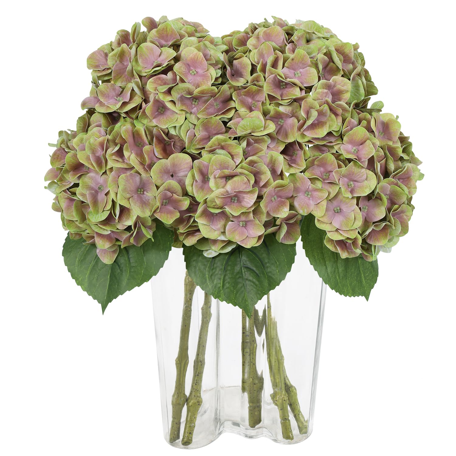 4pcs Artificial Hydrangea Flowers Fake Hydrangeas for Wedding Home Decor