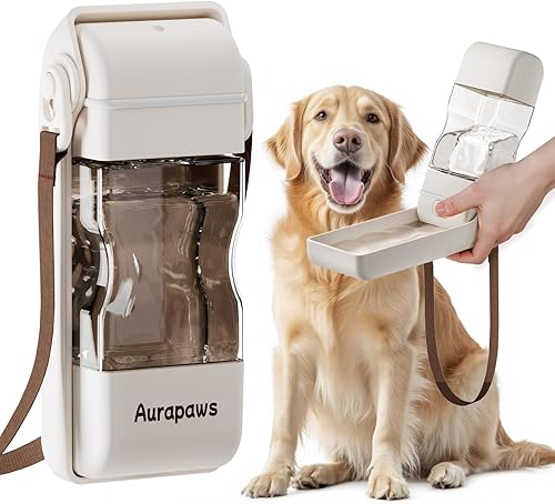 Botella de agua para perros, dispensador de agua portátil, cuencos plegables para perros, botella de agua para mascotas a prueba de fugas con