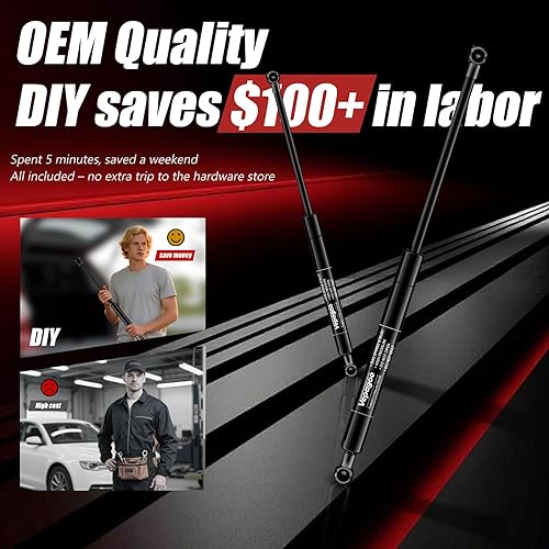 Miniatura 5 de Resortes a gas traseros para cajuela, 2 unidades