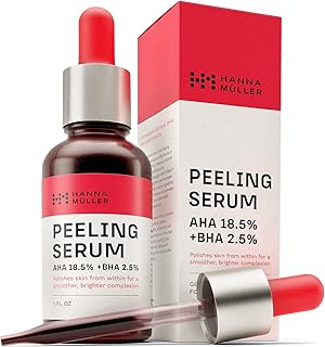 AHA BHA - AHA 18.5% + BHA 2.5% Chemical Peel Solution, AHA BHA Exfoliant for face W/NANO-STABLE™- AHA BHA Peeling Solution for Fine Lines & Wrinkles - Exfoliant Peel 1 Fl Oz