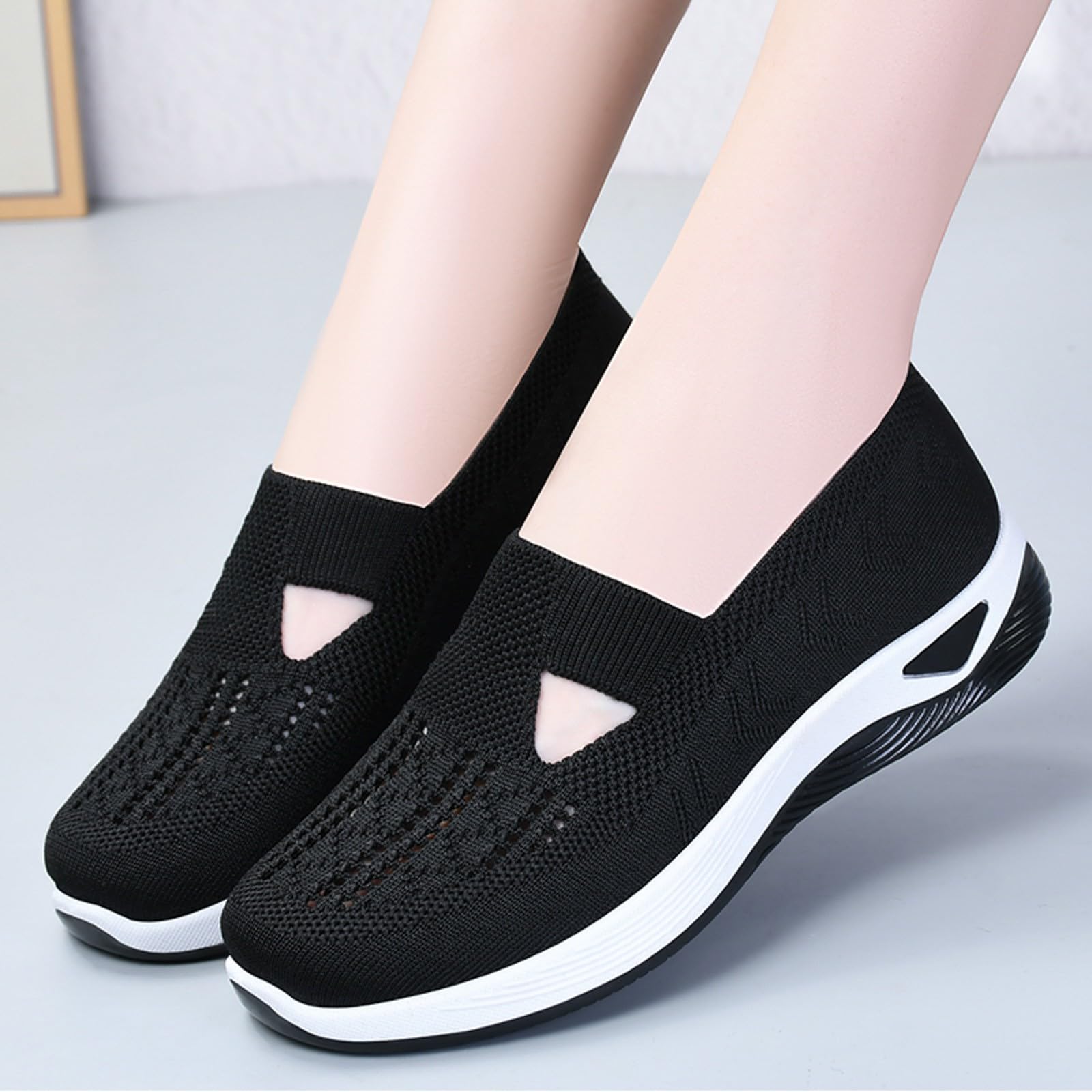 Scarpe Donna, Sneakers Estive Eleganti Scarpe Ortopediche Scarpe Da Ginnastica Donna Scarpe Da Passeggio Antiscivolo Comode Leggero Sportive Senza Lacci Donna In Mesh Running Camminare Scarpe Da Corsa