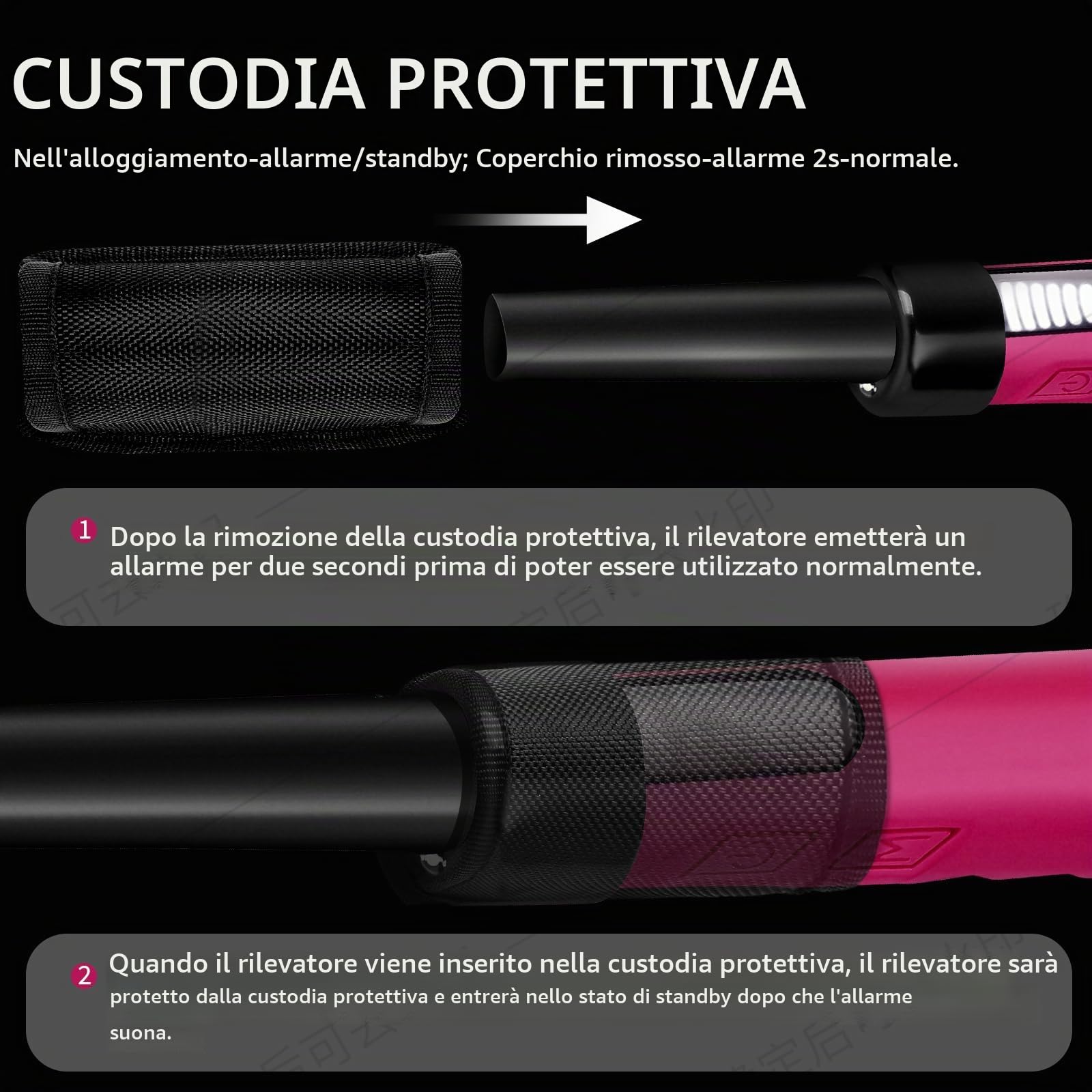 MCJ Metal Detector Professionali Rilevatore Metalli Impermeabile IP68, 14h Autonomia, 3 Modalità (Ricerca/Risparmio), per Spiaggia, Oro & Monete, Batteria Litio 900mAh