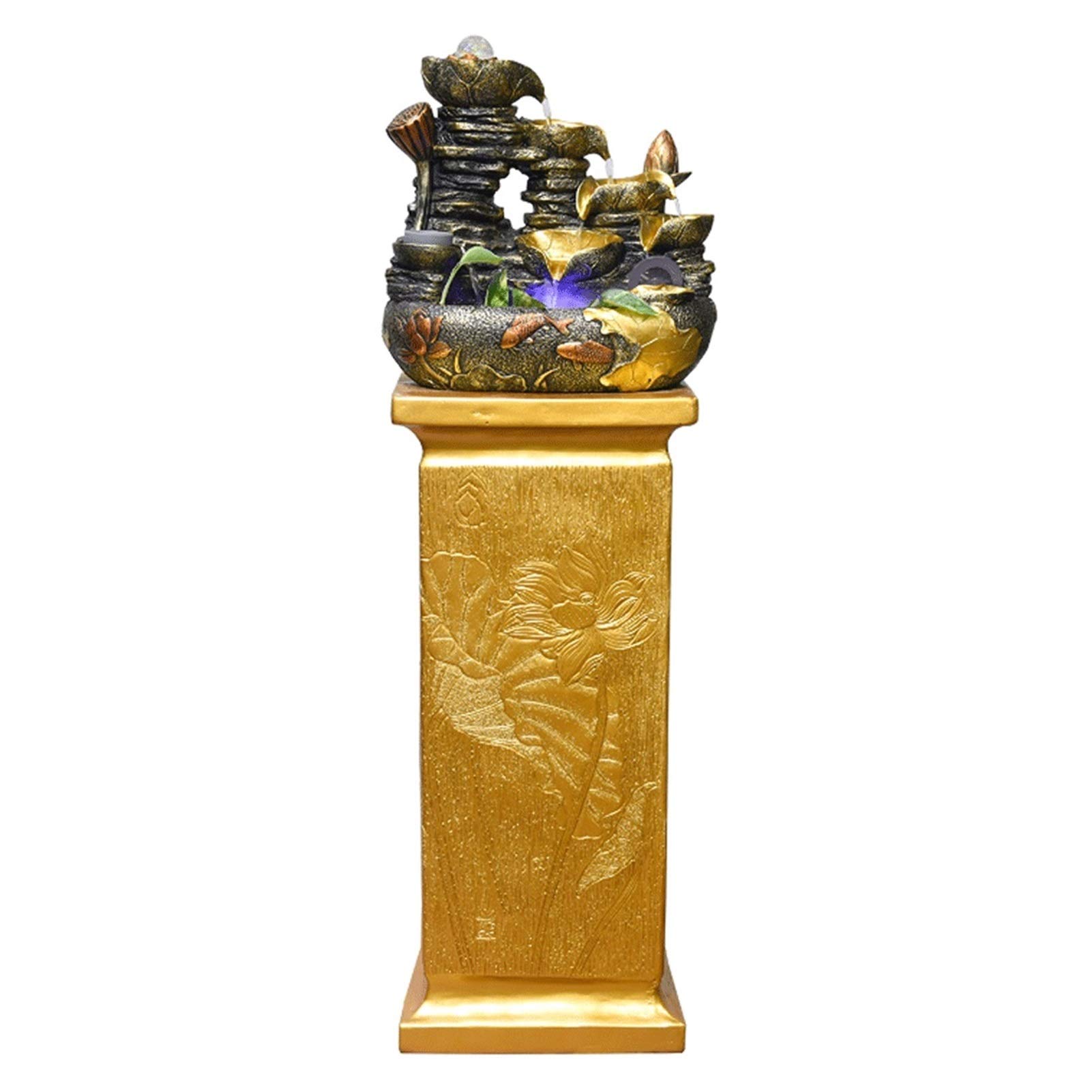 Fontanna na pulpit 4 Warstwy Rociernia Kryty Fontanna I Baza Polyresin Statua Dekoracyjna Fontanna Fontanna Kamień Ogród Fontanna Odkryty Kryty Dekoracja Fontanna Wody 41,3 cale Wysokie Fontanna stoło