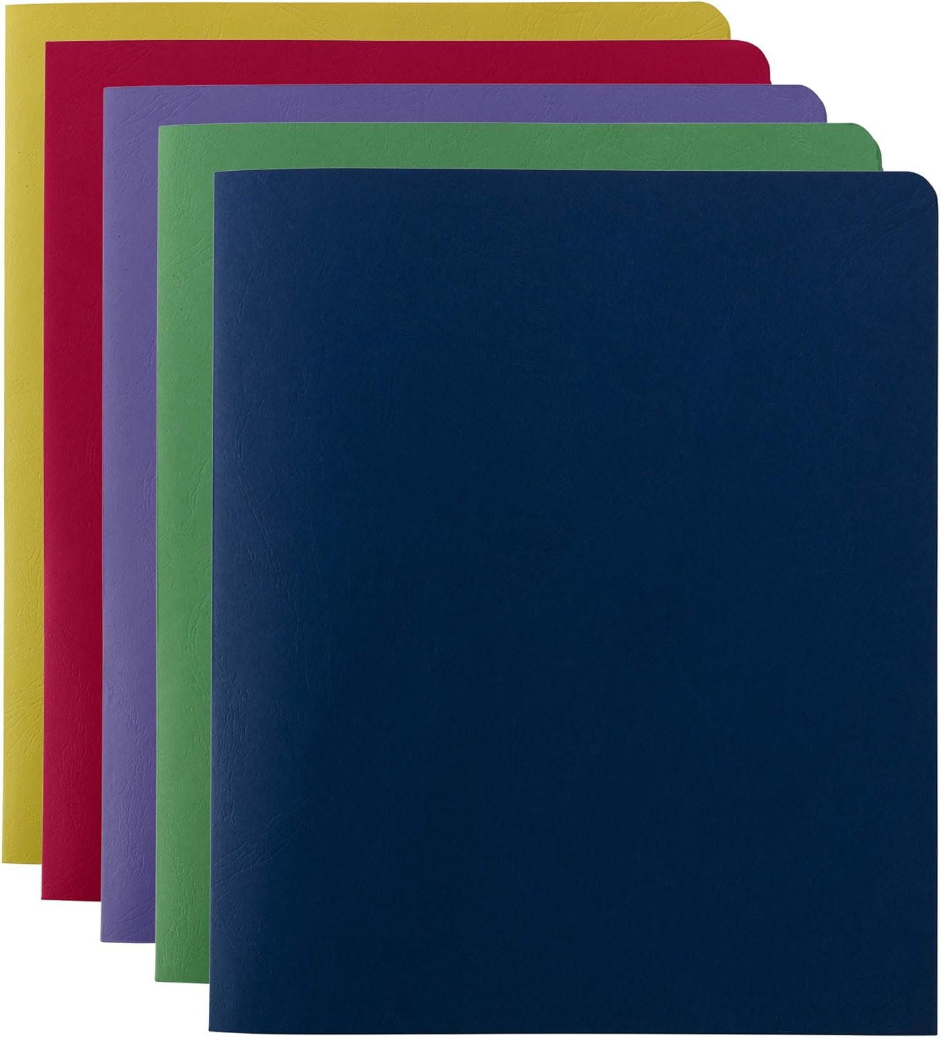 Smead Two-Pocket Heavyweight File Folder, Letter Size, Assorted Colors, 50 per Carton (87863) : Colored File Folders : Office Products