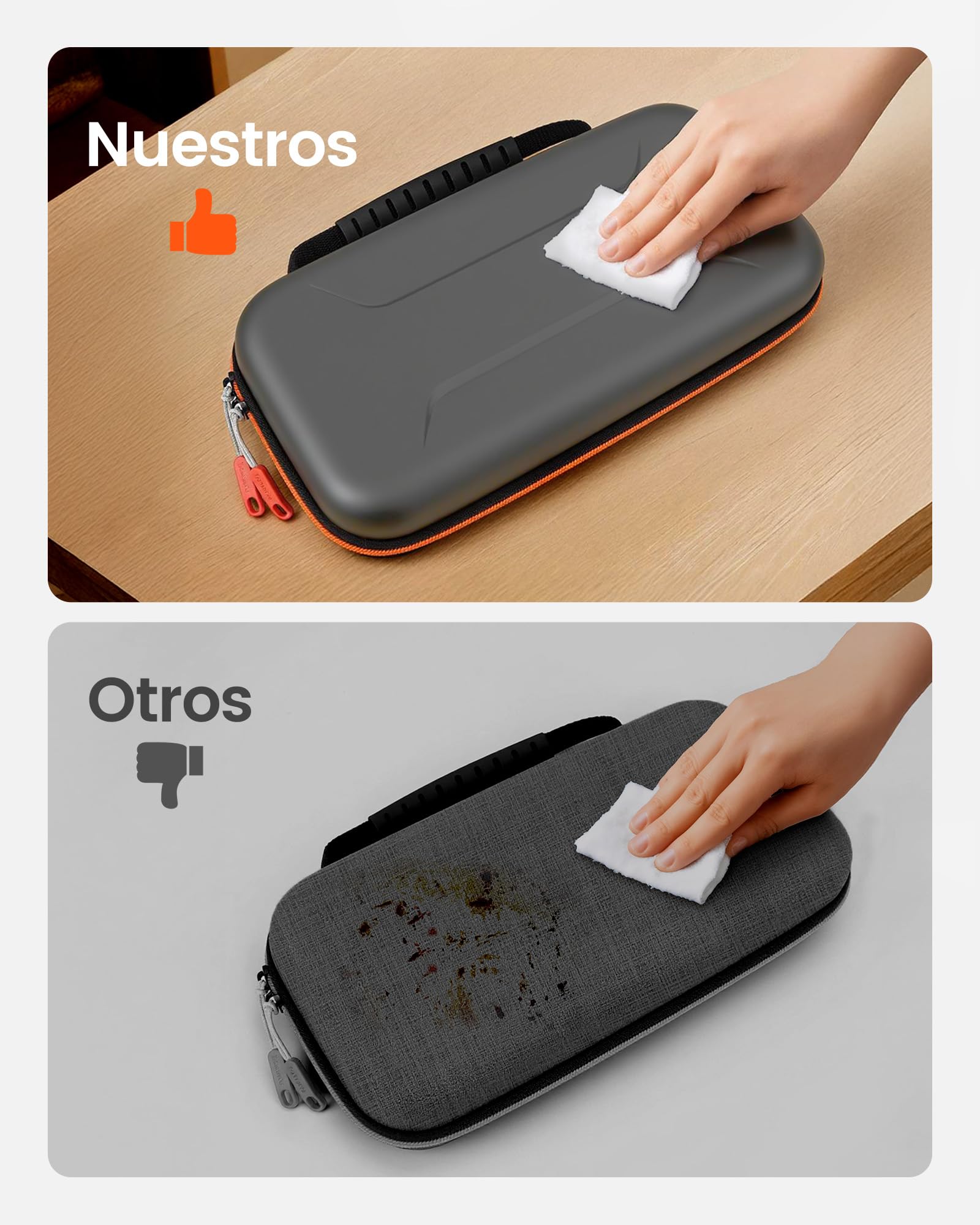 TRANSNOVO Funda para Nintendo Switch 2 (2025), Estuche de Transporte con 12 Cartuchos de Juego, Funda Protectora rígida de Viaje para Consola Nintendo Switch 2, Cargador y Accesorios, Gris