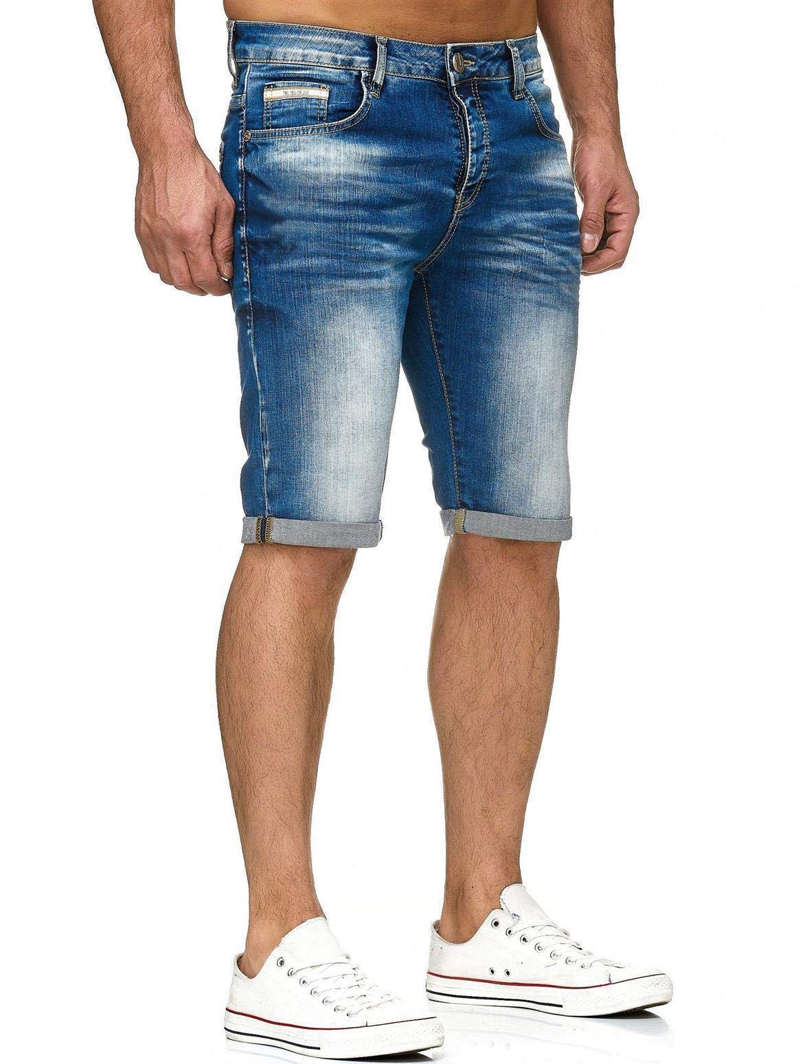 RED BRIDGE Pantaloncini a Jeans da Uomo Bermuda Estivi Casual Denim Cotone