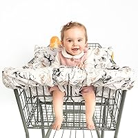 Vista 9 de Binxy Baby Funda para silla alta 2 en 1 y funda para carrito de compras para bebé, funda cómoda para carrito de comestibles, funda de carrito