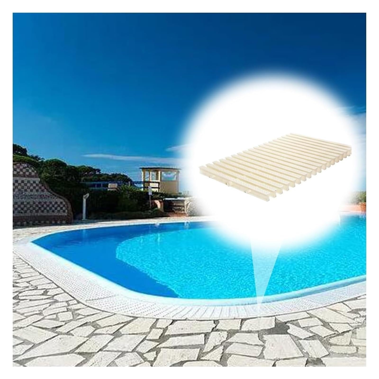 Grille de drainage pour égout en plastique à haute évacuation d'eau