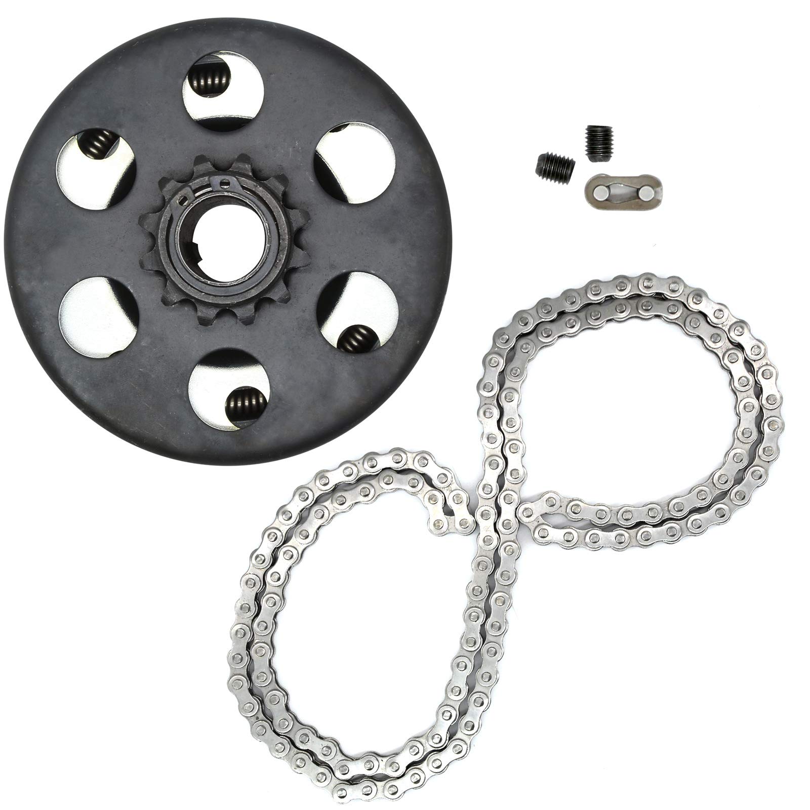 Centrifugal Clutch 3/4" Bore 12 Tooth with #35 Chain Go Karts Clutch for Minibike Lawnmower Fun Kart Honda Engine Replace Parts, 12T 3/4 inch Clutch