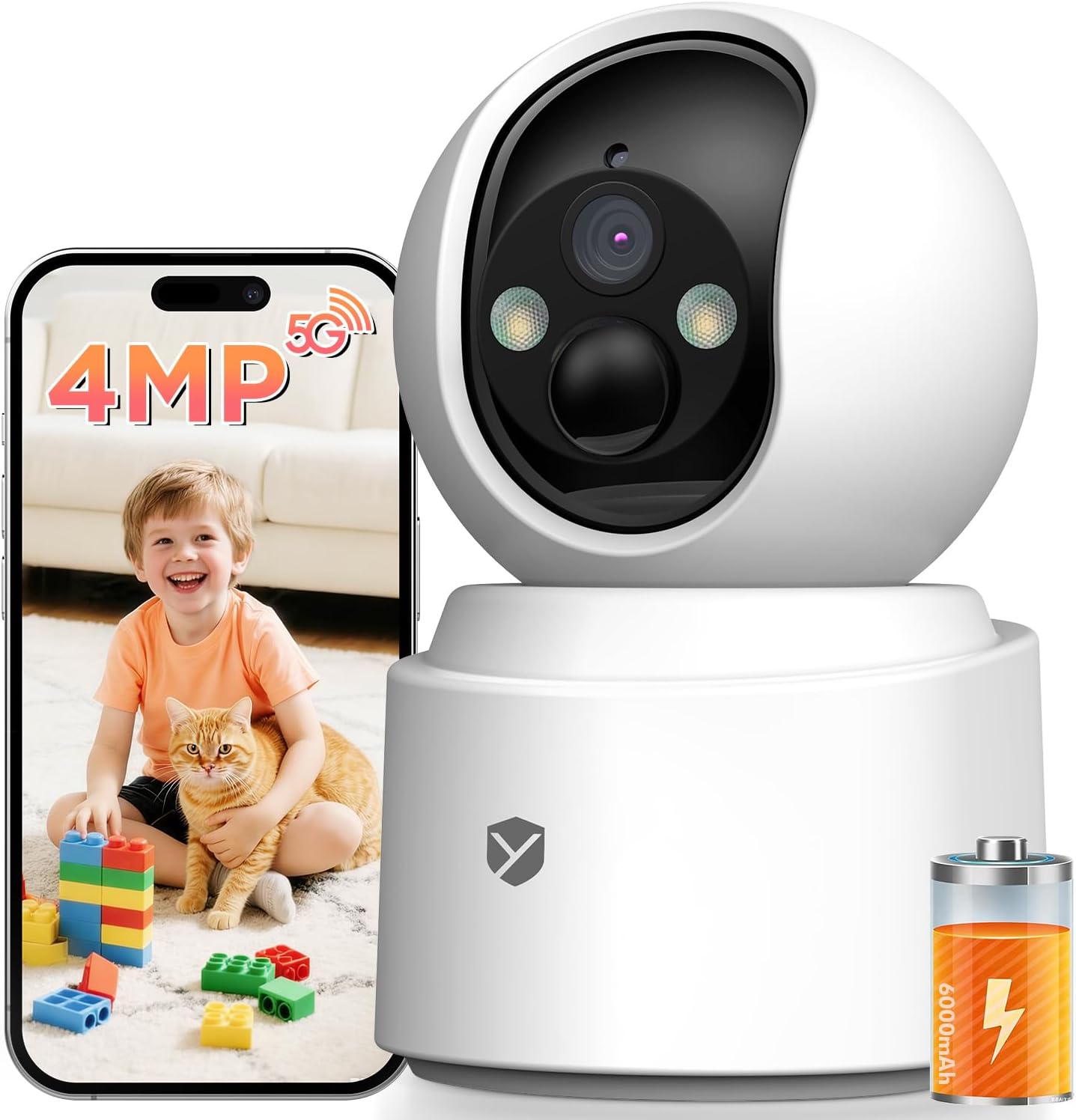 Battery Powered pet camera,true...