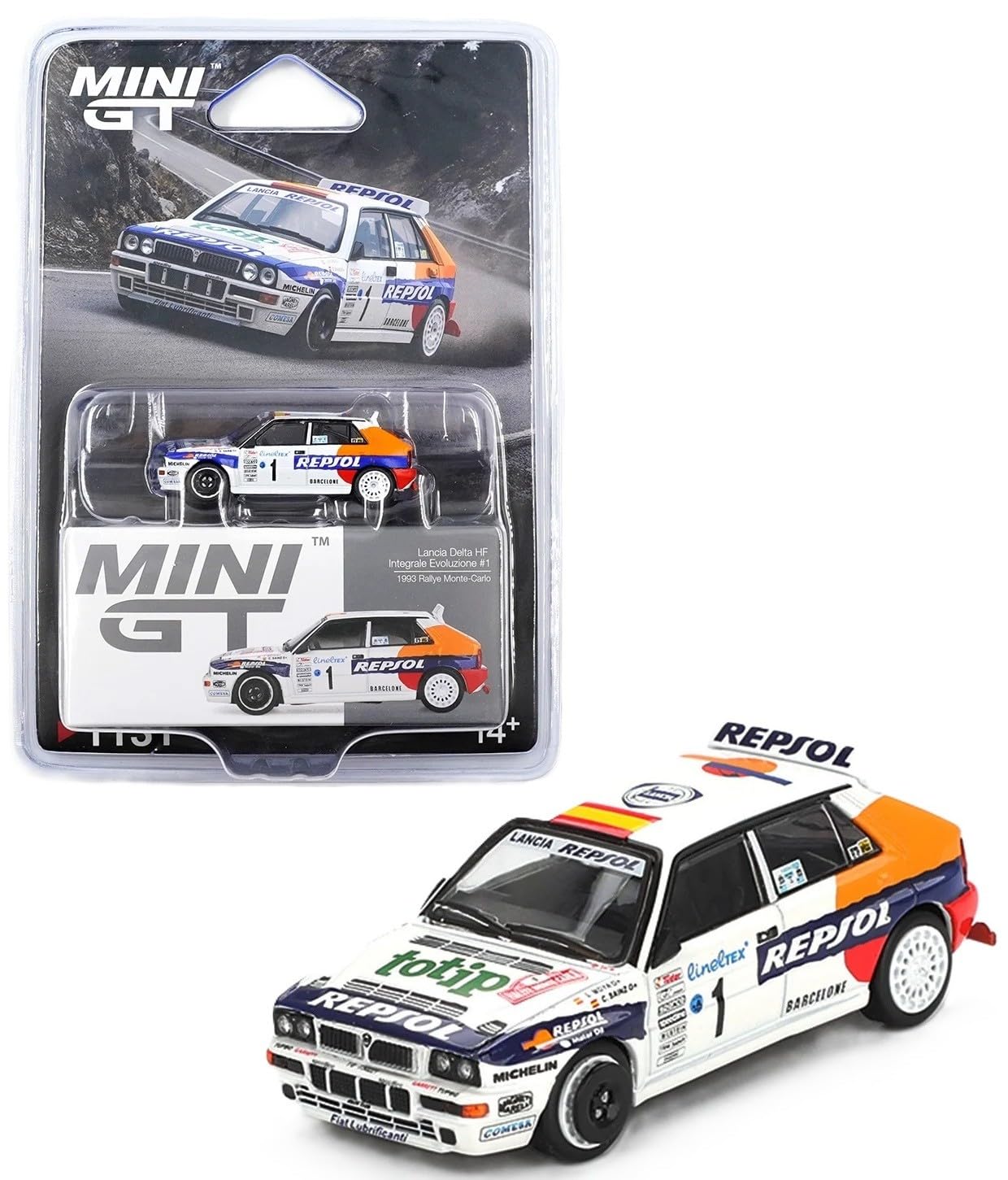 Diecast Model Car Compatible with Mini GT 1:64 Lancia Delta HF