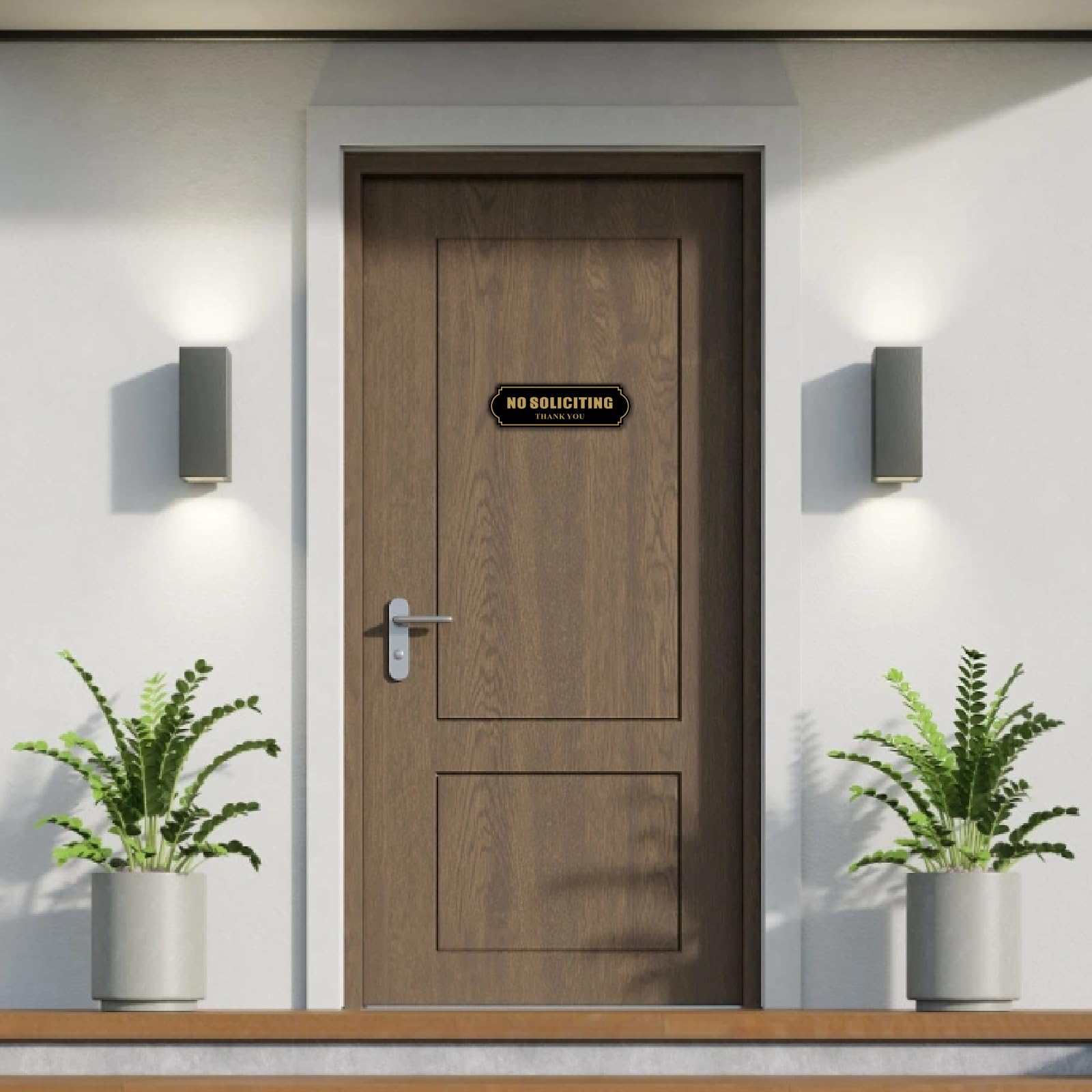 Wofedyo No Soliciting Sign For House  With Strong Adhesive Tape Durable Soliciting Signs Home Office Solicitation Signs Front Door Wall Window Clear Black 20 - View #10