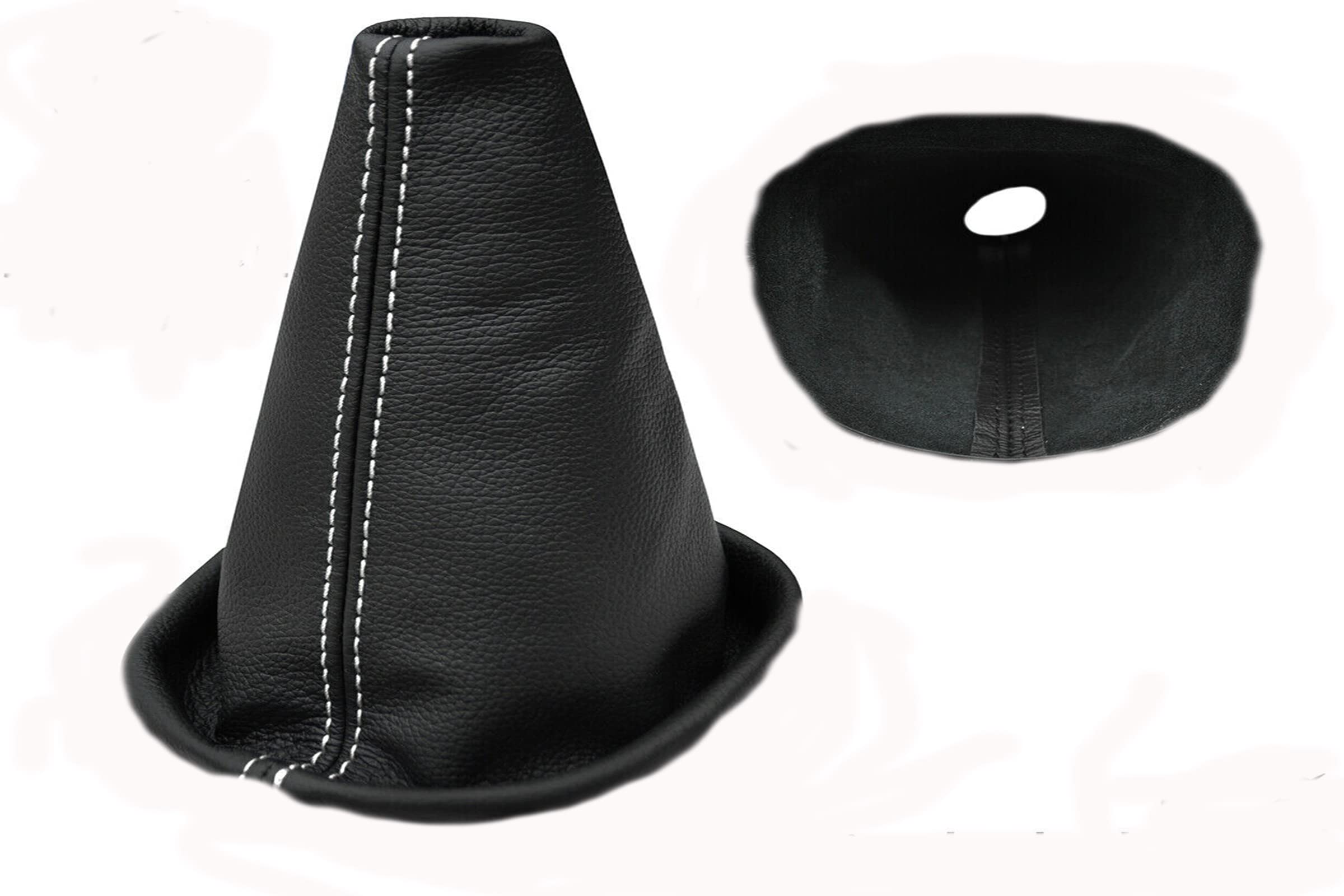 cuffia cambio in vera pelle nera compatibile con Freelander 1 dal 2003 al 2006