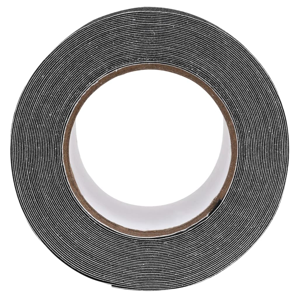 Cinta antideslizante negra 0,1 x 10 m, PVC, resistente a la intemperie, autoadhesiva, antideslizante, para escaleras, azulejos, acero inoxidable, madera, hormigón, versátil, para interior y